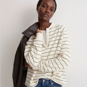 Madewell Betterterry Polo Sweatshirt NWT Size XS